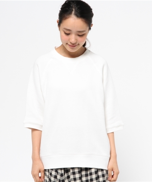 OUTLET（アウトレット）の「【Ciaopanic】裏毛ラグランプルオーバー（Tシャツ/カットソー・レディース・グレー/ホワイト・FREE）」の3枚目の写真