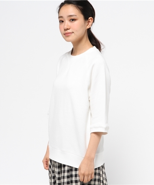 OUTLET（アウトレット）の「【Ciaopanic】裏毛ラグランプルオーバー（Tシャツ/カットソー・レディース・グレー/ホワイト・FREE）」の4枚目の写真