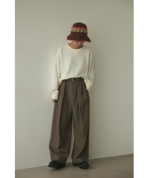 BLACK BY MOUSSY（ブラックバイマウジー）の「hand knitting hat(ハンドニッティングハット)（ハット・レディース・ブラウン/オフホワイト・FREE）」の20枚目の写真