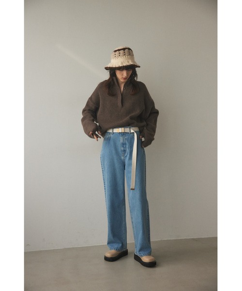 BLACK BY MOUSSY（ブラックバイマウジー）の「hand knitting hat(ハンドニッティングハット)（ハット・レディース・ブラウン/オフホワイト・FREE）」の15枚目の写真
