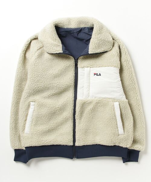 FILA（フィラ）の「フィラ FILA リバーシブルシープボアジャケット