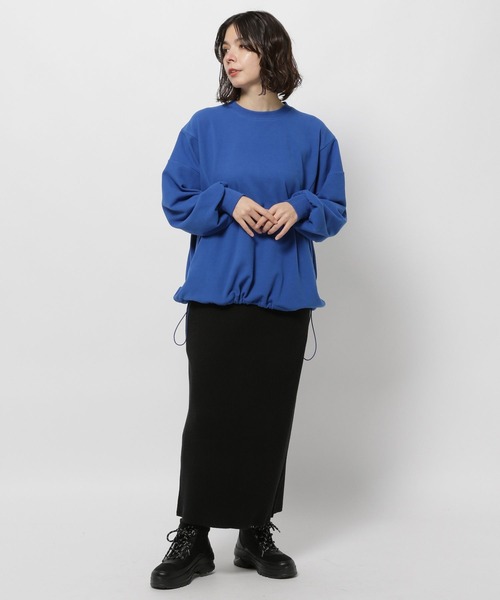 niko and（ニコアンド）の「起毛スムースドロストプルオーバー