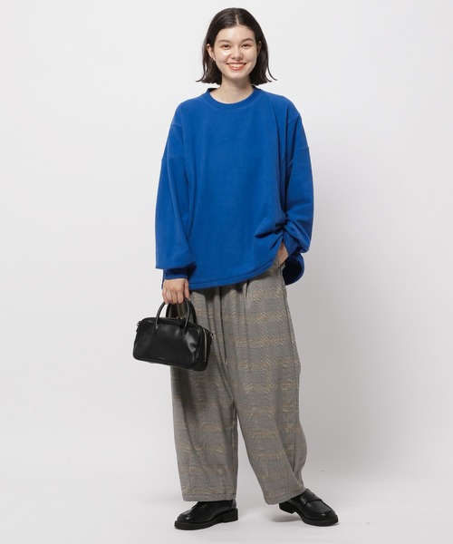 niko and（ニコアンド）の「起毛スムースドロストプルオーバー