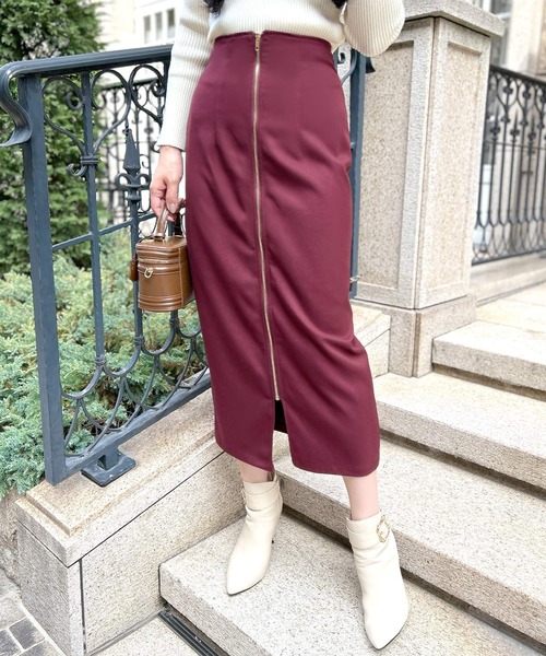 フロントファスナーロングスカート/23534（スカート）｜JULIA BOUTIQUE