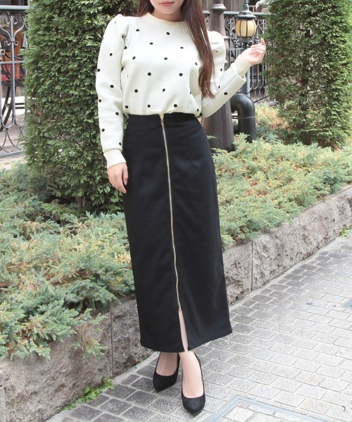  Rosette ジャケット&スカート Julia Boutique（ジュリアブティック）の「フロントファスナーロング