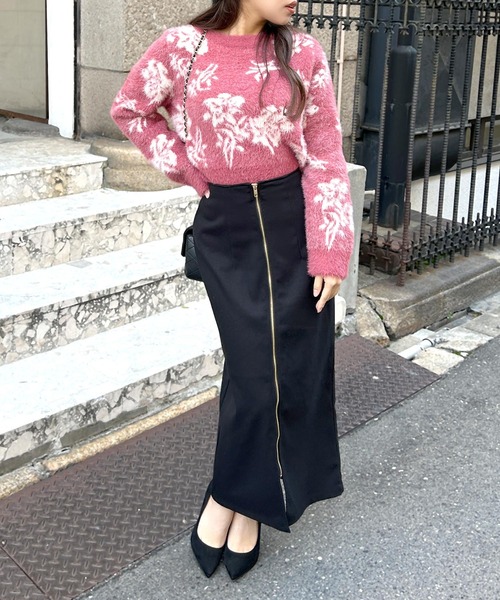 アシュリーウィリアムズ　ロングスカート ウィリアムモリス ＜STRAWBERRY THIEF いちご泥棒 ＞ロング スカート