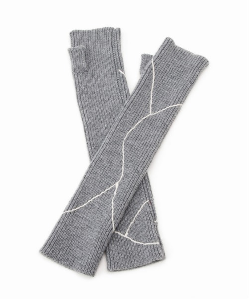 CONTROL FREAK / CTFK（コントロールフリーク）の「CONTROL FREAK(コントロールフリーク)ラインリブニットグローブ（アームカバー・レディース・ベージュ/グリーン/グレー/ブルー・FREE）」の14枚目の写真