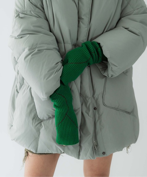 CONTROL FREAK / CTFK（コントロールフリーク）の「CONTROL FREAK(コントロールフリーク)ラインリブニットグローブ（アームカバー・レディース・ベージュ/グリーン/グレー/ブルー・FREE）」の11枚目の写真