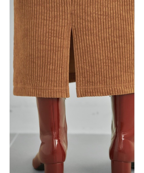 STYLE DELI(スタイルデリ)の「【Made in JAPAN】84cmコーデュロイペンシルスカート(スカート・レディース・ブラック/ホワイト系その他/ライトブラウン・M/S)」の19枚目の写真