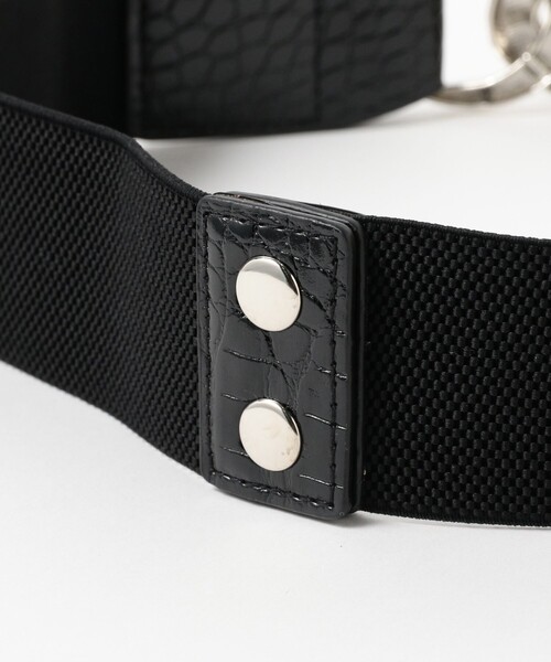 Ray BEAMS（レイビームス）の「Ray BEAMS / ワイド チェーン ベルト（ベルト・レディース・ブラック・ONE SIZE）」の4枚目の写真