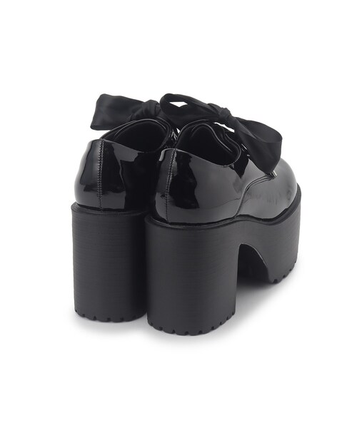 cs T&P(シーエスティーアンドピー)の「厚底マニッシュシューズ(パンプス・レディース・ブラック/ブラック系1・S/M/L/LL)」の7枚目の写真