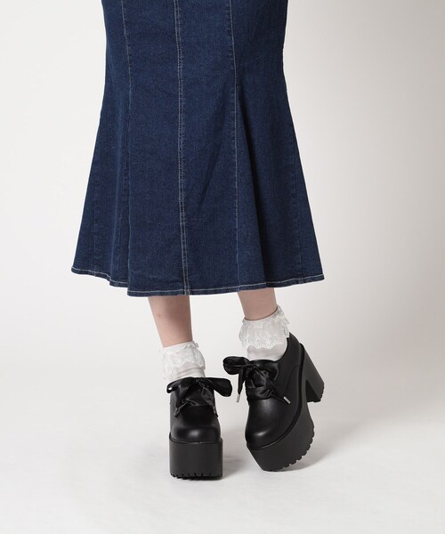 cs T&P(シーエスティーアンドピー)の「厚底マニッシュシューズ(パンプス・レディース・ブラック/ブラック系1・S/M/L/LL)」の16枚目の写真