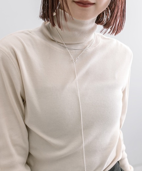 mystic(ミスティック)の「earthy_オーガニックコットンテレコタートル(Tシャツ/カットソー・レディース・イエロー/ピンク/ブラック/レッド/オフホワイト/ホワイト・FREE)」の2枚目の写真