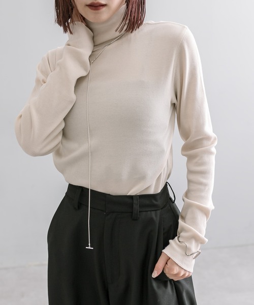 mystic(ミスティック)の「earthy_オーガニックコットンテレコタートル(Tシャツ/カットソー・レディース・イエロー/ピンク/ブラック/レッド/オフホワイト/ホワイト・FREE)」の8枚目の写真