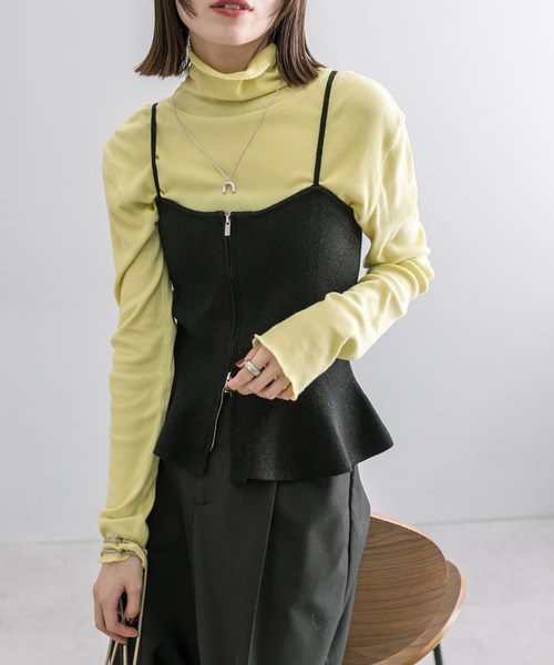 mystic(ミスティック)の「earthy_オーガニックコットンテレコタートル(Tシャツ/カットソー・レディース・イエロー/ピンク/ブラック/レッド/オフホワイト/ホワイト・FREE)」の15枚目の写真