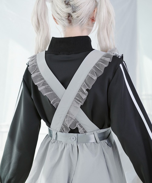 Pal elfy（パルエルフィー）の「フリルメッシュエプロン（ワンピース