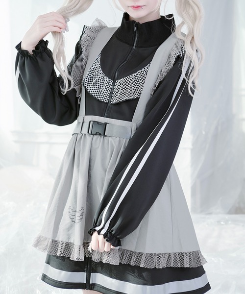 Pal elfy パルエルフィー ショルダーレースフリルワンピース Amazon.co.jp: Pal elfy パルエルフィー レースリボンワンピース