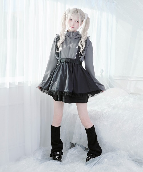Pal elfy（パルエルフィー）の「フリルメッシュエプロン（ワンピース