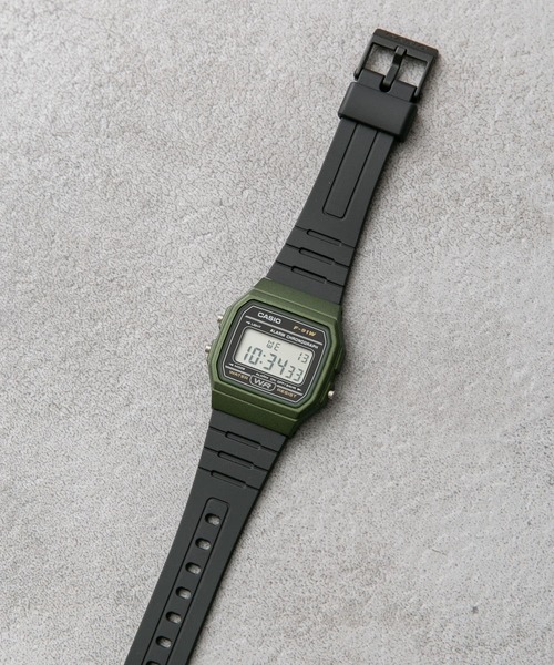 CASIO(カシオ)の「CASIO F-91WM(アナログ腕時計・メンズ・オリーブ/シルバー・FREE)」の1枚目の写真