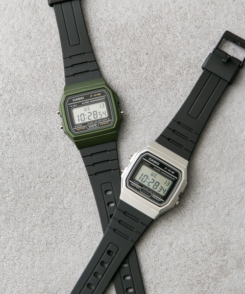 CASIO(カシオ)の「CASIO F-91WM(アナログ腕時計・メンズ・オリーブ/シルバー・FREE)」の13枚目の写真