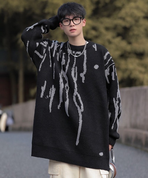 MGV（エムジーヴィー）の「クルーネックニット（ニット/セーター・メンズ・ブラック/ブラウン/ホワイト・X-LARGE/LARGE/MEDIUM）」の6枚目の写真