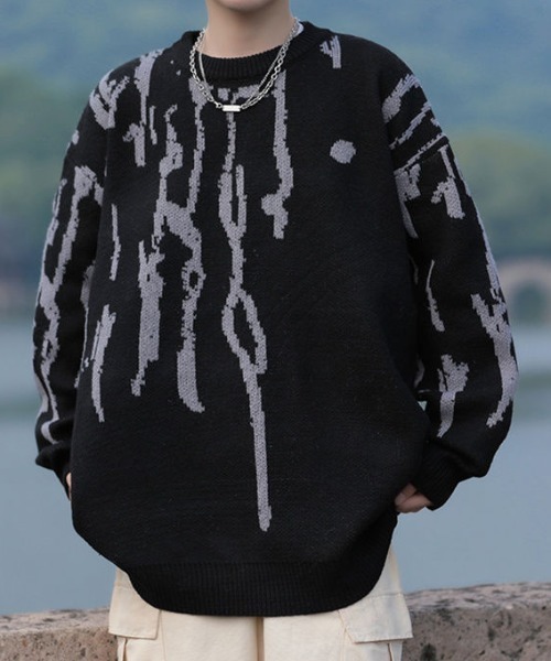 MGV（エムジーヴィー）の「クルーネックニット（ニット/セーター・メンズ・ブラック/ブラウン/ホワイト・X-LARGE/LARGE/MEDIUM）」の11枚目の写真