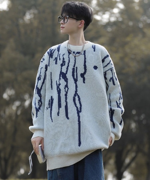 MGV（エムジーヴィー）の「クルーネックニット（ニット/セーター・メンズ・ブラック/ブラウン/ホワイト・X-LARGE/LARGE/MEDIUM）」の13枚目の写真