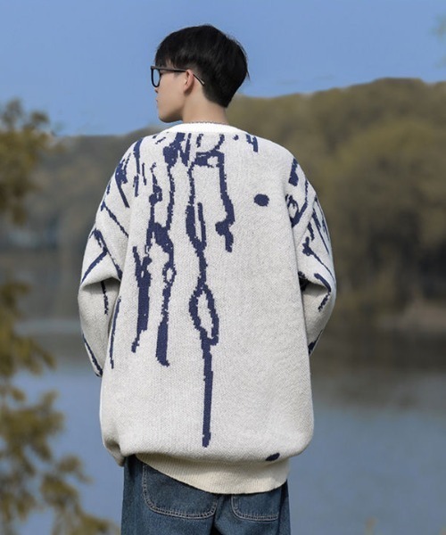 MGV（エムジーヴィー）の「クルーネックニット（ニット/セーター・メンズ・ブラック/ブラウン/ホワイト・X-LARGE/LARGE/MEDIUM）」の18枚目の写真