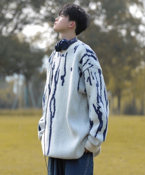 MGV（エムジーヴィー）の「クルーネックニット（ニット/セーター・メンズ・ブラック/ブラウン/ホワイト・X-LARGE/LARGE/MEDIUM）」の19枚目の写真