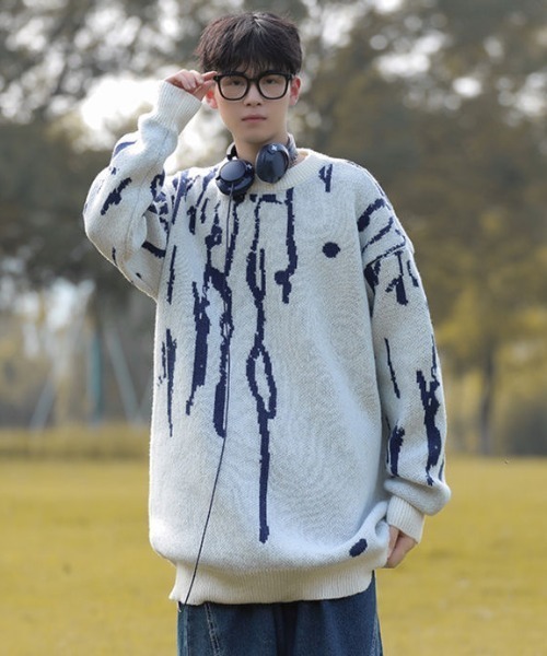 MGV（エムジーヴィー）の「クルーネックニット（ニット/セーター・メンズ・ブラック/ブラウン/ホワイト・X-LARGE/LARGE/MEDIUM）」の20枚目の写真