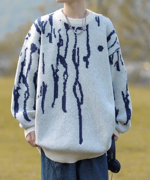 MGV（エムジーヴィー）の「クルーネックニット（ニット/セーター・メンズ・ブラック/ブラウン/ホワイト・X-LARGE/LARGE/MEDIUM）」の17枚目の写真