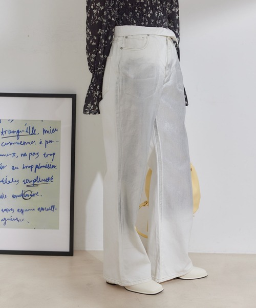 VALABASAS ホワイト スキニーパンツ 28インチ valabasaバラバサス