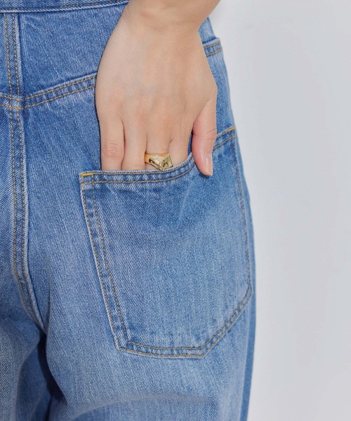 VIS（ビス）の「折り返しフレア箔デニム（デニムパンツ・レディース・ホワイト系その他5/ブルー系その他6・S/M）」の20枚目の写真