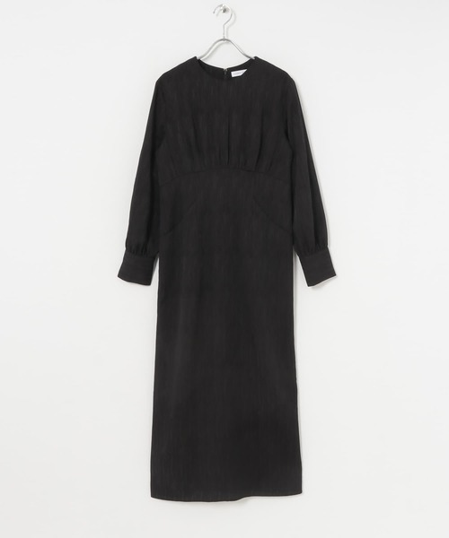 URBAN RESEARCH(アーバンリサーチ)の「ウエスト切替ジャガードワンピース(ワンピース・レディース・ブラック/ブルー系その他・38/36)」の7枚目の写真