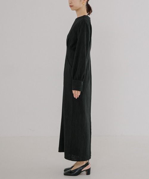 URBAN RESEARCH(アーバンリサーチ)の「ウエスト切替ジャガードワンピース(ワンピース・レディース・ブラック/ブルー系その他・38/36)」の10枚目の写真