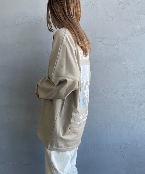 RVCA（ルーカ）の「[RVCA/ルーカ] BANDANA バックパッチデザイン ロングスリーブTシャツ（Tシャツ/カットソー・レディース・ホワイト/カーキ/ブラック・XL/S/M/L）」の7枚目の写真