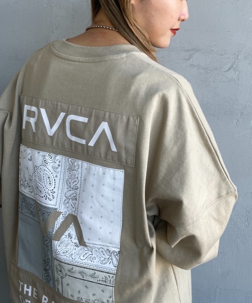 RVCA（ルーカ）の「[RVCA/ルーカ] BANDANA バックパッチデザイン ロングスリーブTシャツ（Tシャツ/カットソー・レディース・ホワイト/カーキ/ブラック・XL/S/M/L）」の10枚目の写真