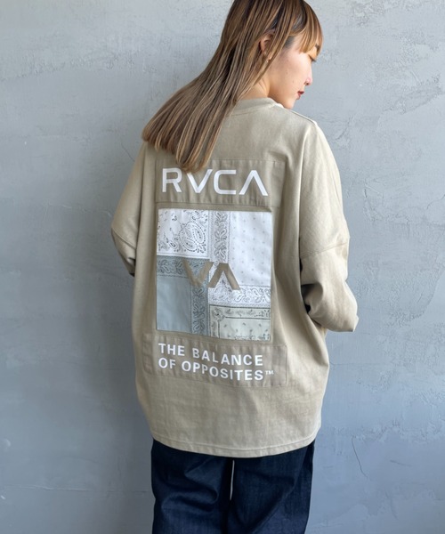 RVCA（ルーカ）の「[RVCA/ルーカ] BANDANA バックパッチデザイン ロングスリーブTシャツ（Tシャツ/カットソー・レディース・ホワイト/カーキ/ブラック・XL/S/M/L）」の15枚目の写真