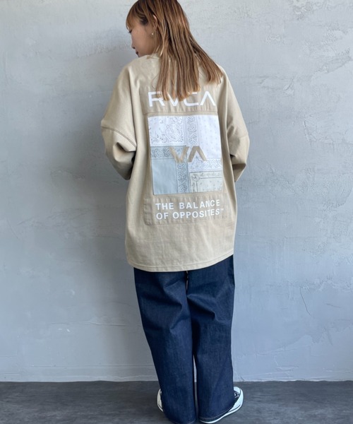RVCA（ルーカ）の「[RVCA/ルーカ] BANDANA バックパッチデザイン ロングスリーブTシャツ（Tシャツ/カットソー・レディース・ホワイト/カーキ/ブラック・XL/S/M/L）」の18枚目の写真