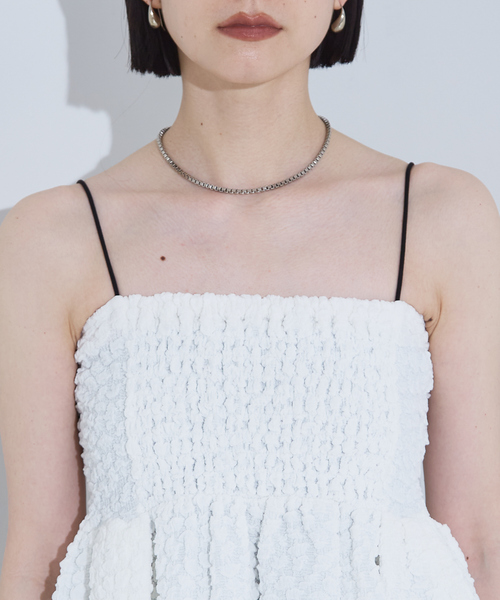 NOMINE（ノミネ）の「ふくれ ジャガード ビスチェ キャミソール