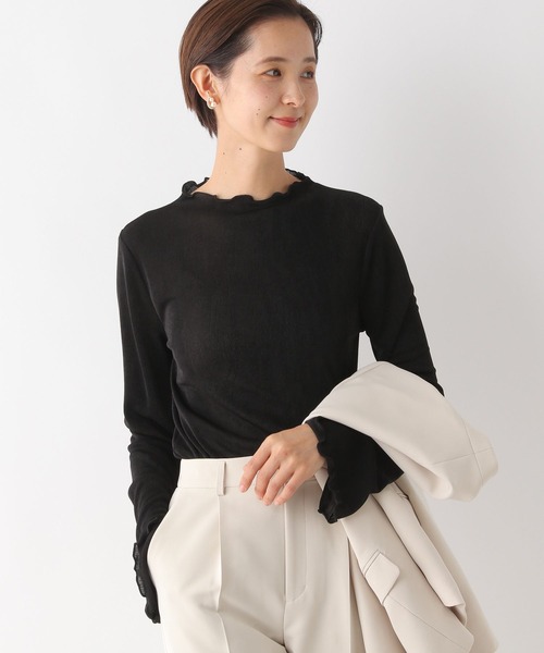 LEPSIM（レプシィム）の「【入卒式／セレモニー】スパンテレコボートネックプルオーバー　102332（Tシャツ/カットソー・レディース・ブラック/オフホワイト/グレー・FREE）」の10枚目の写真