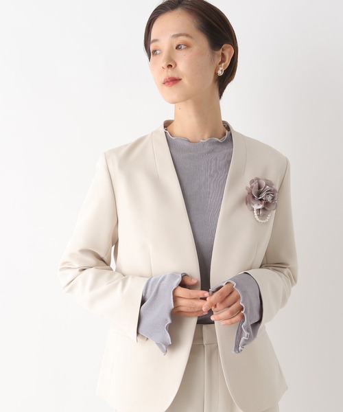 LEPSIM（レプシィム）の「【入卒式／セレモニー】スパンテレコボートネックプルオーバー　102332（Tシャツ/カットソー・レディース・ブラック/オフホワイト/グレー・FREE）」の11枚目の写真