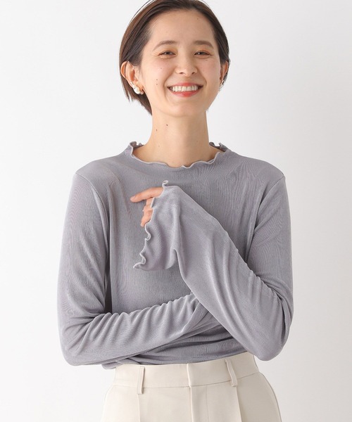 LEPSIM（レプシィム）の「【入卒式／セレモニー】スパンテレコボートネックプルオーバー　102332（Tシャツ/カットソー・レディース・ブラック/オフホワイト/グレー・FREE）」の14枚目の写真