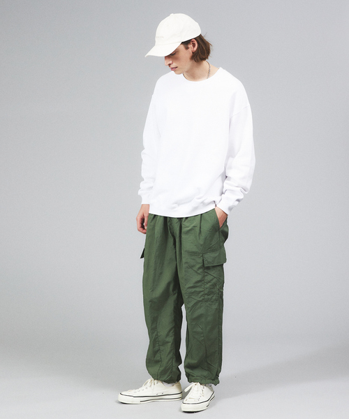 ABAHOUSE(アバハウス)の「2WAY NYLON EASY CARGO PANT / 裏メッシュバルーンカーゴパンツ(カーゴパンツ・メンズ・グレー/ブラック/カーキ・M/L/XL)」の13枚目の写真