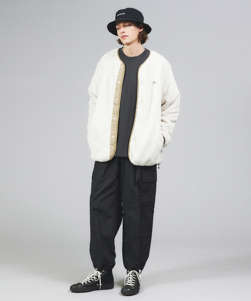 ABAHOUSE(アバハウス)の「2WAY NYLON EASY CARGO PANT / 裏メッシュバルーンカーゴパンツ(カーゴパンツ・メンズ・グレー/ブラック/カーキ・M/L/XL)」の6枚目の写真