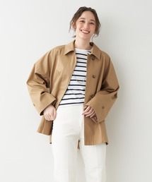 ステンカラーフレアコート