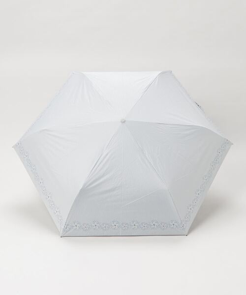 Waterfront(ウォーターフロント)の「ハンディールーフ UVブロック 折 60cm 晴雨兼用傘 日傘 雨傘(折りたたみ傘・レディース・ライトピンク/ライトブルー/スモークピンク/ブラック/グレー/オフホワイト/ブルー/ホワイト/ピンク・FREE)」の11枚目の写真