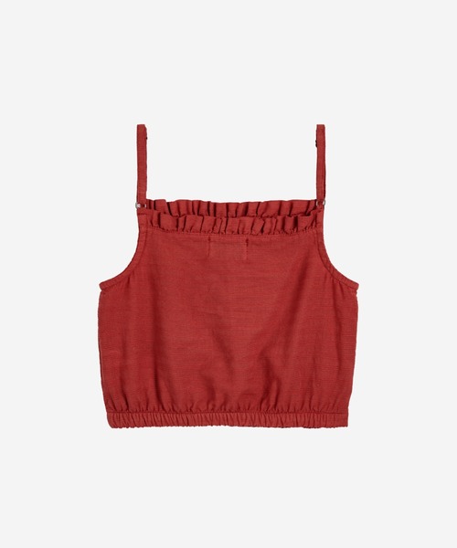BOBO CHOSES(ボボショーズ)の「Tomato woven top(タンクトップ・キッズ・レッド・8Y-10Y/6-7YEAR/4-5YEAR/2y-3y/10Y-12Y/12Y-14Y)」の6枚目の写真