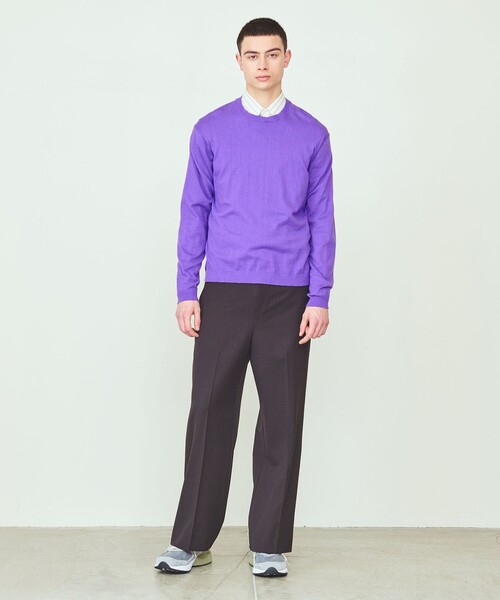 UNITED ARROWS & SONS（ユナイテッドアローズアンドサンズ）の「＜UNITED ARROWS & SONS＞ H/G CREW SWEATER/ニット（ニット/セーター・メンズ・ブラック/パープル/グレー・M/L/XL）」の5枚目の写真