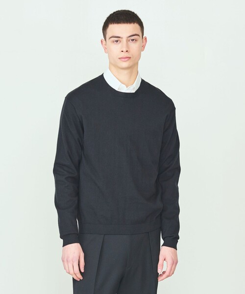 UNITED ARROWS & SONS（ユナイテッドアローズアンドサンズ）の「＜UNITED ARROWS & SONS＞ H/G CREW SWEATER/ニット（ニット/セーター・メンズ・ブラック/パープル/グレー・M/L/XL）」の7枚目の写真